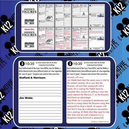Hidden Figures Movie Guide | Questions | Worksheet | Google Formats (PG - 2016) Sample