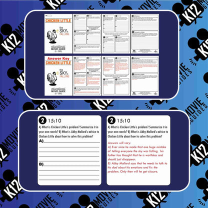 Chicken Little Movie Guide | Questions | Worksheet (G - 2005) Sample