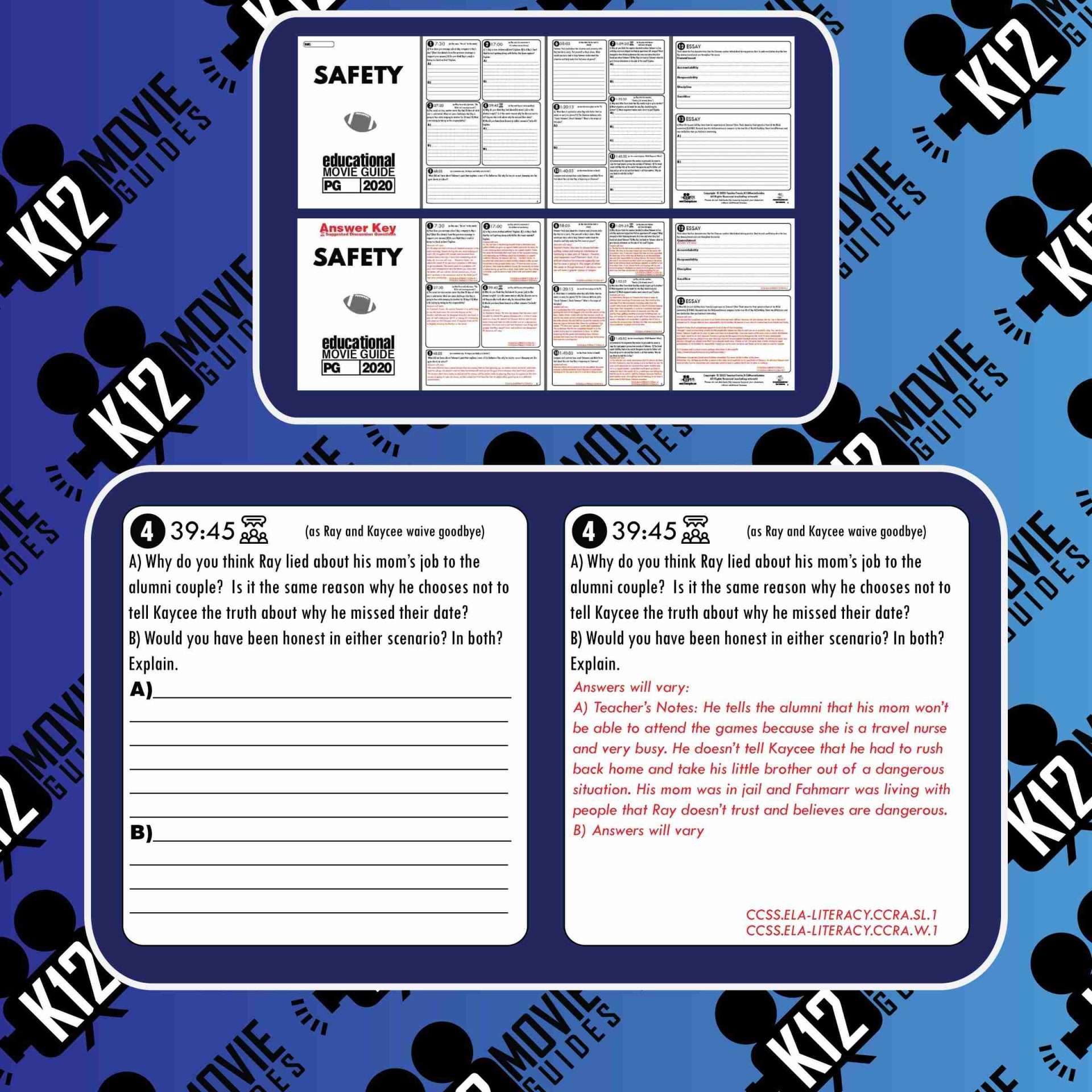 Safety Movie Guide | Worksheet | Google Slides | on Disney+ (PG - 2020) Sample