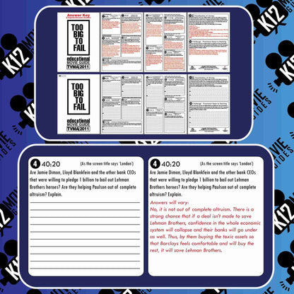 Too Big To Fail Movie Guide | Questions | Worksheet (TVMA - 2011) Free Sample