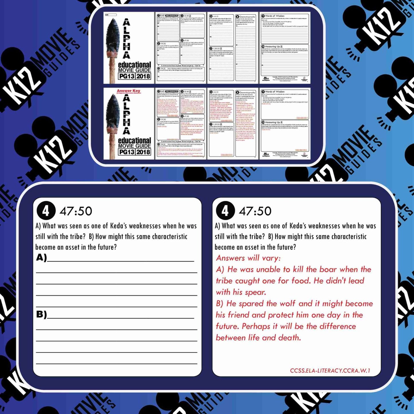 Alpha Movie Guide | Questions | Worksheet (PG13 - 2018) Free Questions