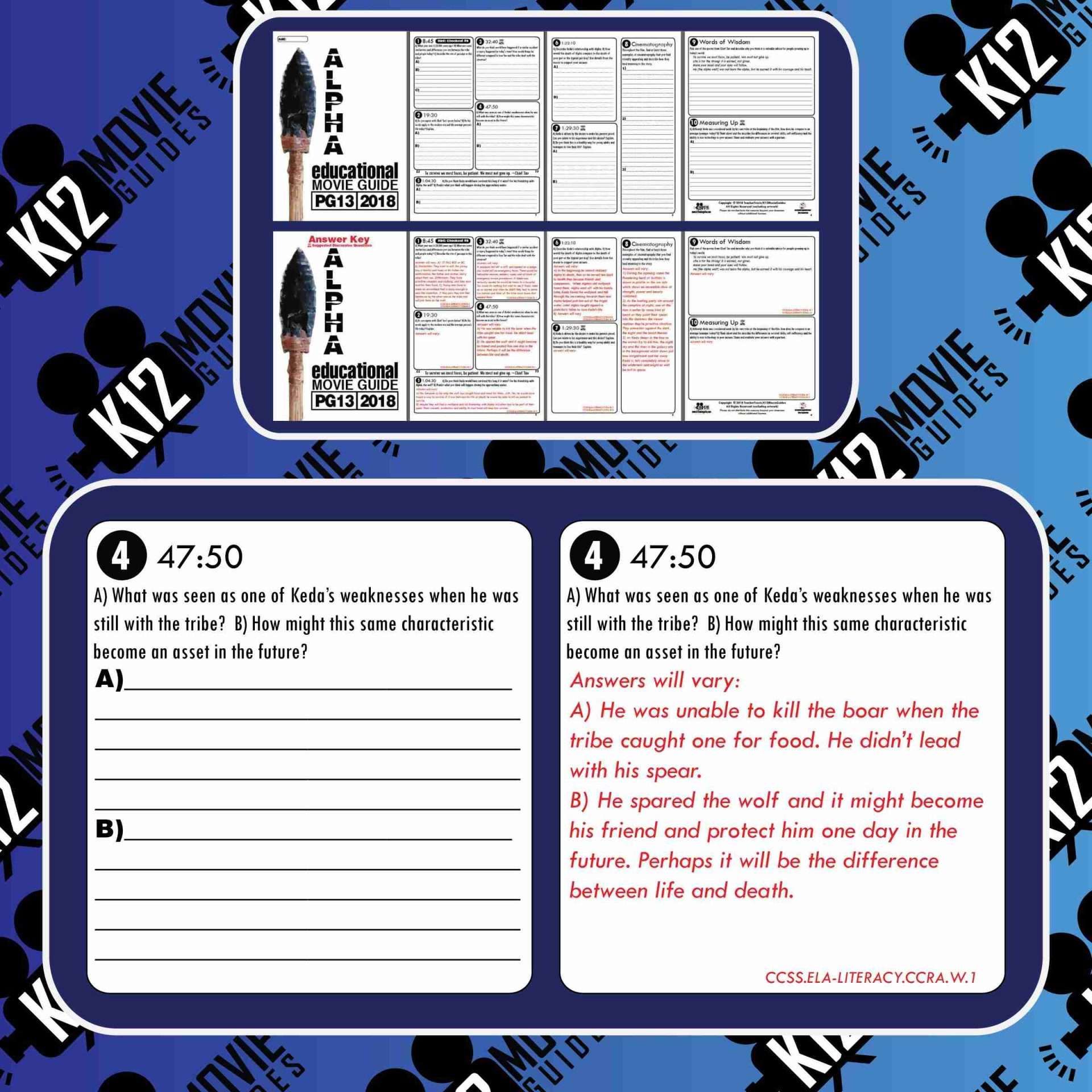 Alpha Movie Guide | Questions | Worksheet (PG13 - 2018) Free Questions