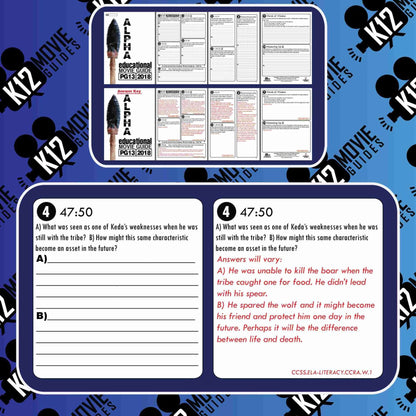 Alpha Movie Guide | Questions | Worksheet (PG13 - 2018) Free Questions
