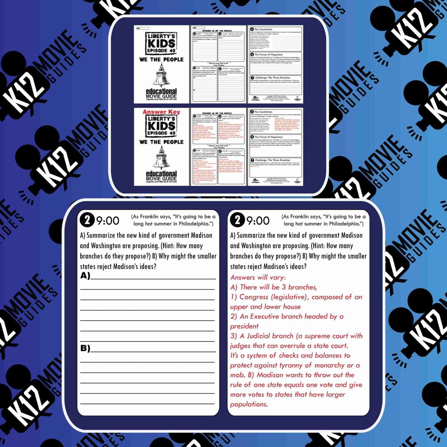 Liberty's Kids | We the People Episode 40 (E40) - Movie Guide | Worksheet Free Sample
