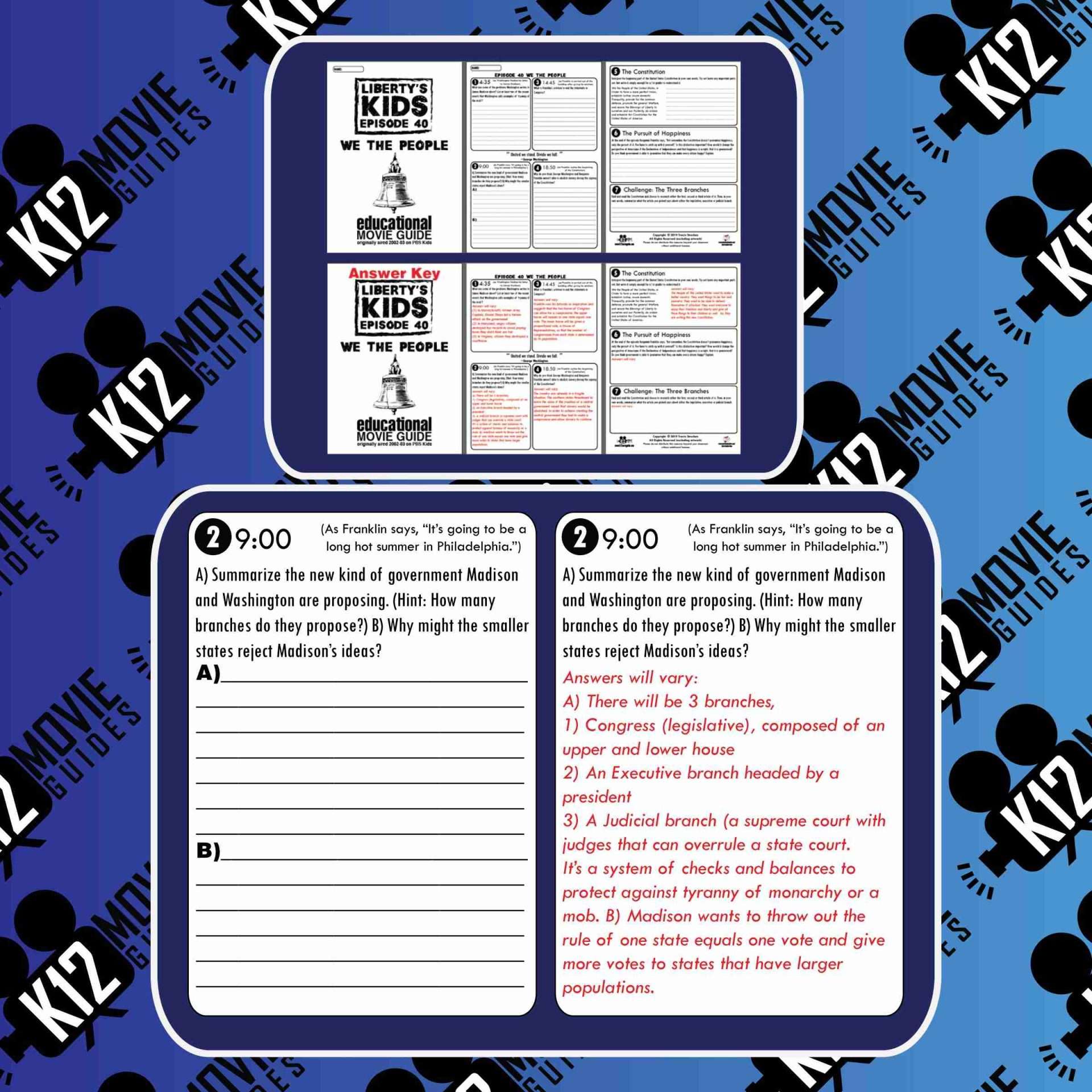 Liberty's Kids | We the People Episode 40 (E40) - Movie Guide | Worksheet Free Sample