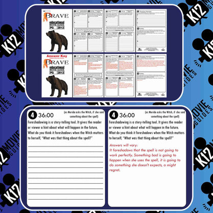 Brave Movie Guide | Questions | Worksheet (PG - 2012) Free Sample