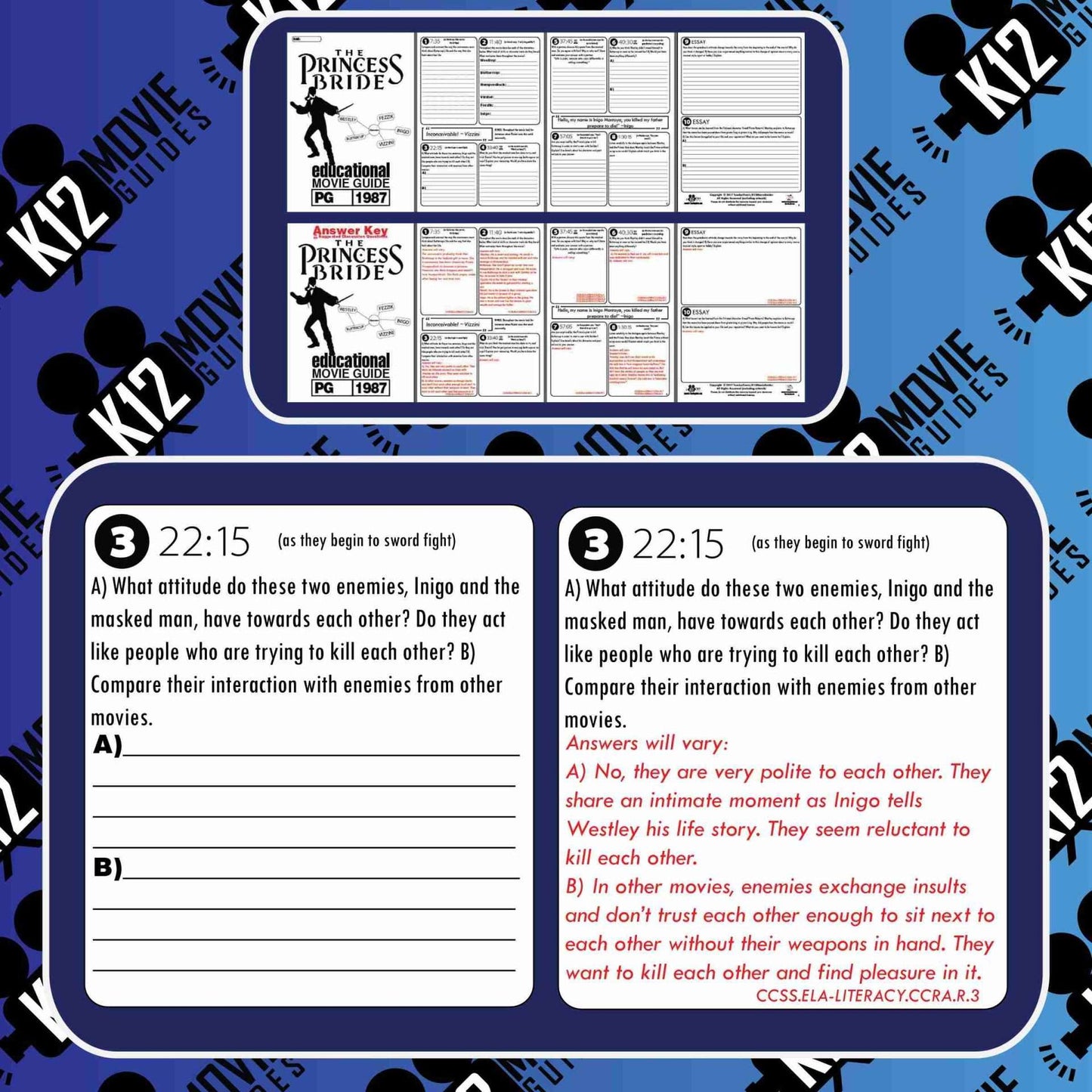 The Princess Bride Movie Guide | Questions | Worksheet | Google Form (PG - 1987) Free Sample
