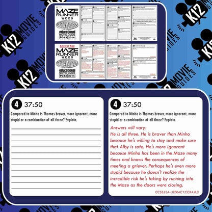 The Maze Runner Movie Guide | Questions | Worksheet (PG13 - 2014) Free Questions