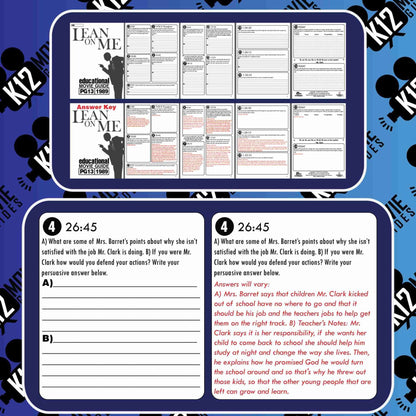 Lean On Me Movie Guide | Questions | Worksheet (PG13 - 1989) Sample