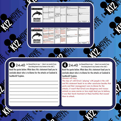 Blackfish Movie Guide | Worksheet | Questions | Google Form (PG13 - 2013) Sample