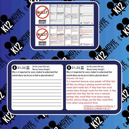 Bully Movie (Documentary) Guide | Questions | Worksheet (PG13 - 2011) Free Sample