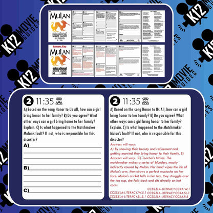 Mulan Movie Guide | Questions | Worksheet | Google Form (G - 1998) Free Sample