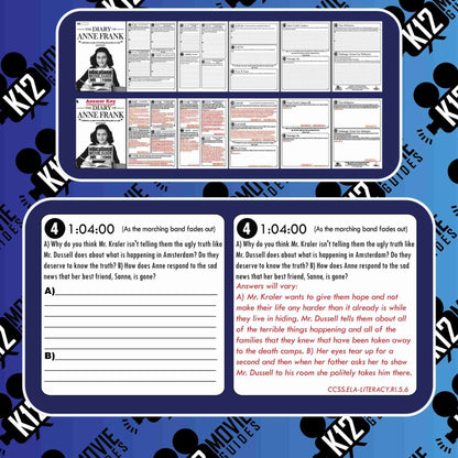 The Diary of Anne Frank Movie Guide | Questions | Worksheet (NR - 1959) Free Sample