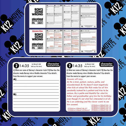 Ron's Gone Wrong Movie Guide | Worksheet | Questions | Google Slides (PG - 2021) Sample