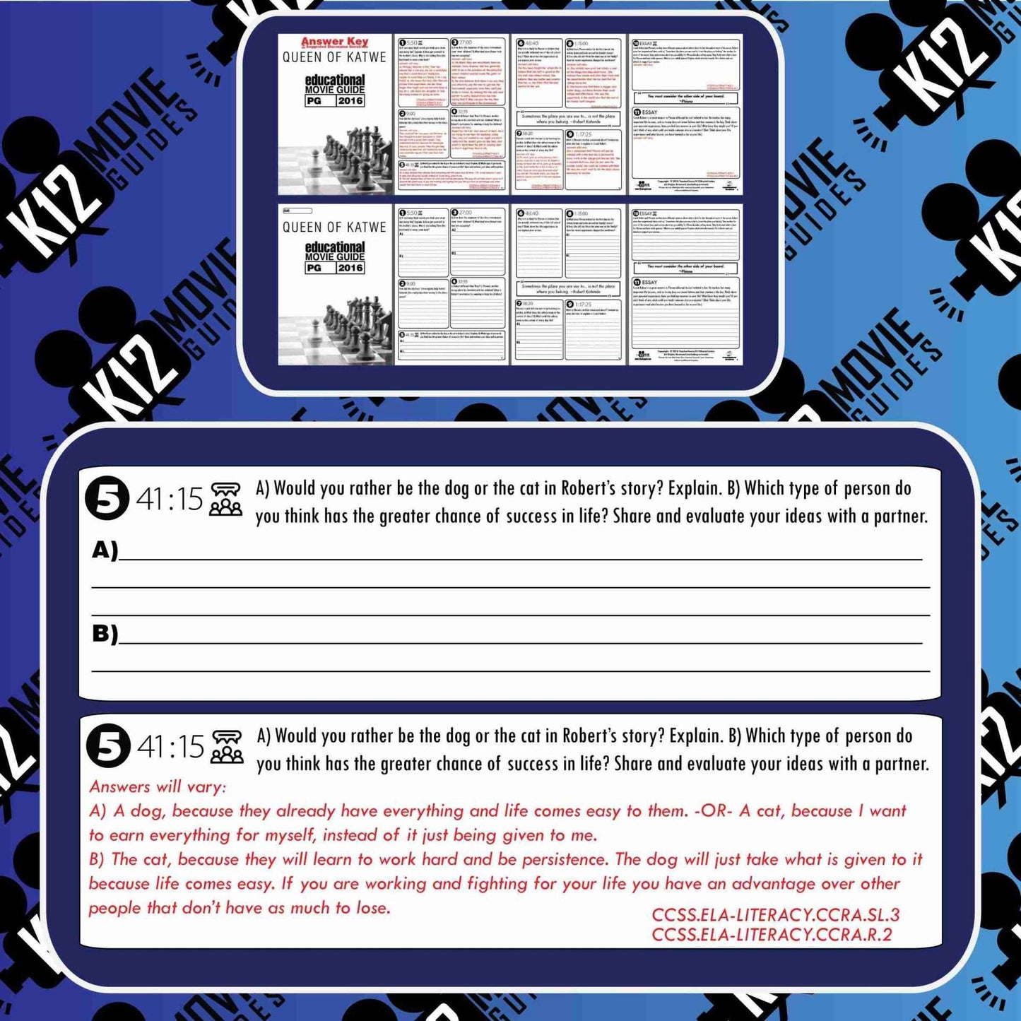 Queen of Katwe Movie Guide | Questions | Worksheet (PG - 2016) Free Sample