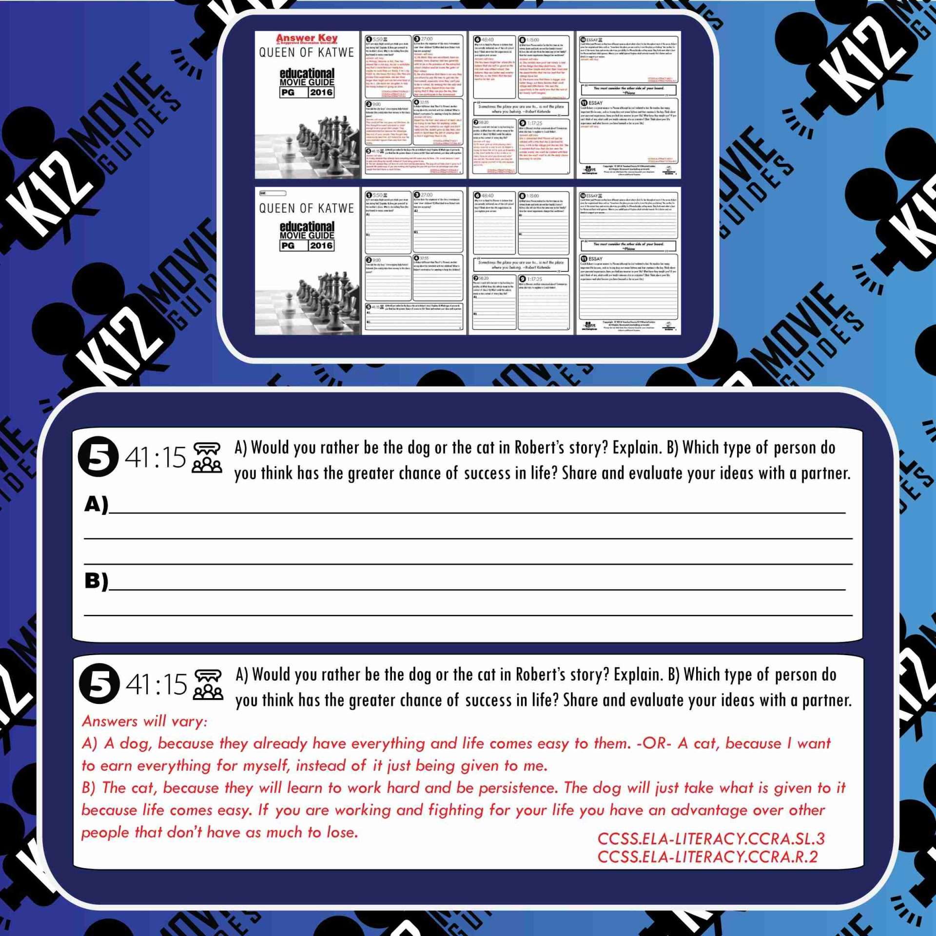 Queen of Katwe Movie Guide | Questions | Worksheet (PG - 2016) Free Sample