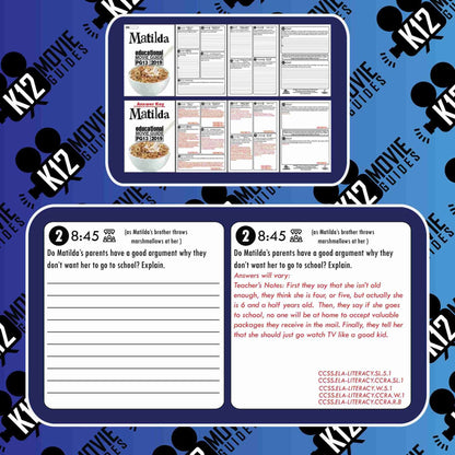 Matilda Movie Guide | Questions | Worksheet | Google Forms (PG - 1996) Free Sample