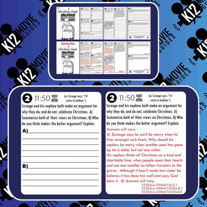 A Christmas Carol Movie Viewing Guide | Questions | Google Forms (PG - 2009) Free Sample