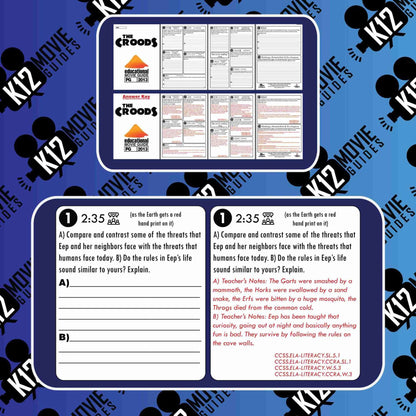 The Croods Guide | Worksheet | Questions | Google Classroom (PG - 2013) Sample