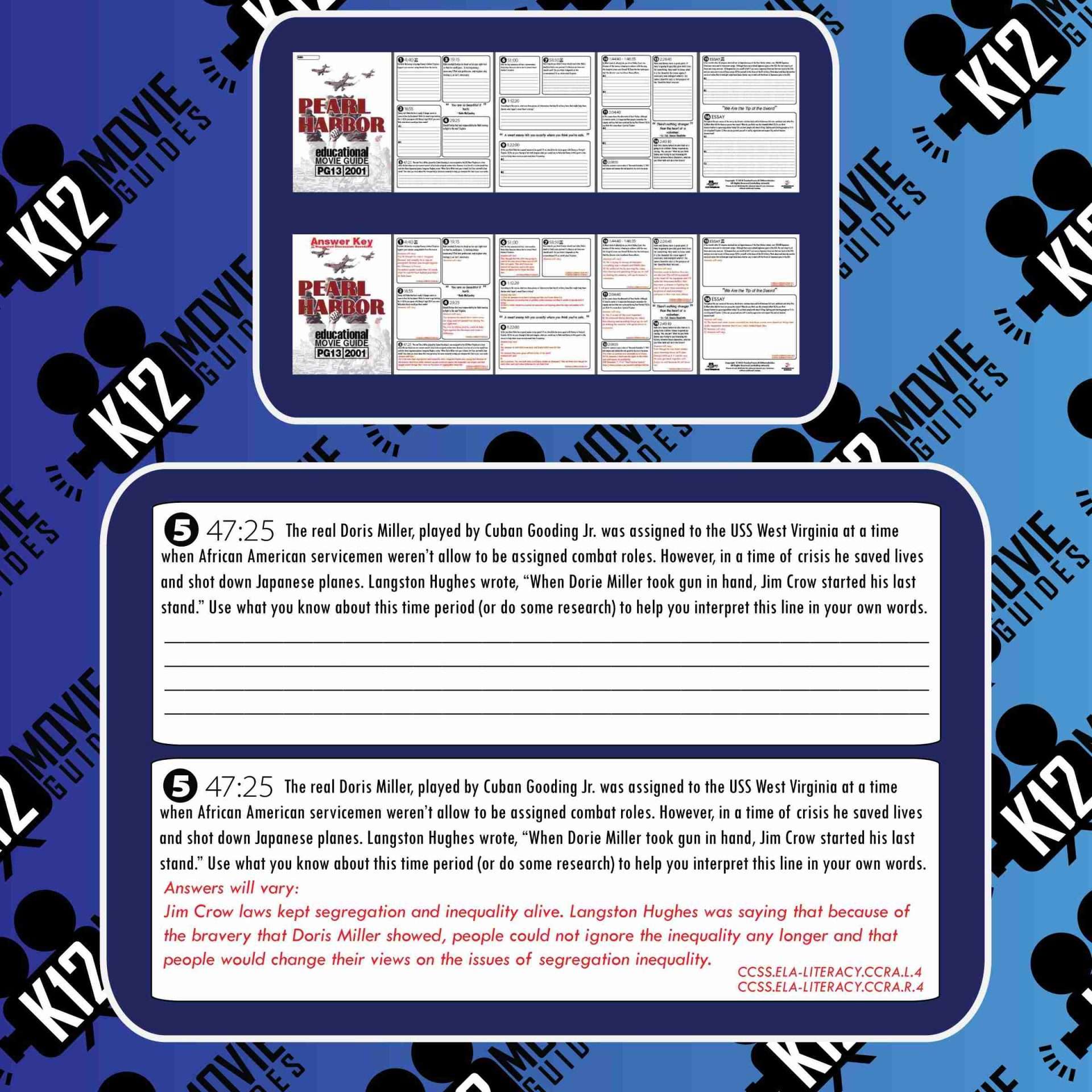 Pearl Harbor Movie Guide | Questions | Worksheet | Google Slides (PG13 - 2001) Sample