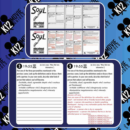 Soul Movie Guide | Worksheet | Questions | Google Form (PG - 2020) Free Sample