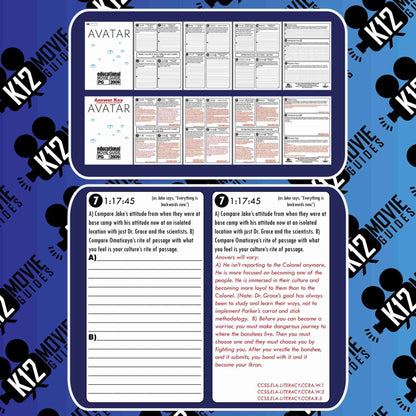 Avatar Movie Guide | Worksheet | Questions | Google Slides (PG13 - 2009) Sample