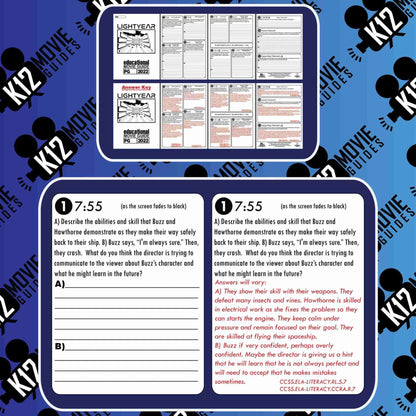 Lightyear Movie Guide | Worksheet | Questions | Google Slides (PG - 2022) Sample