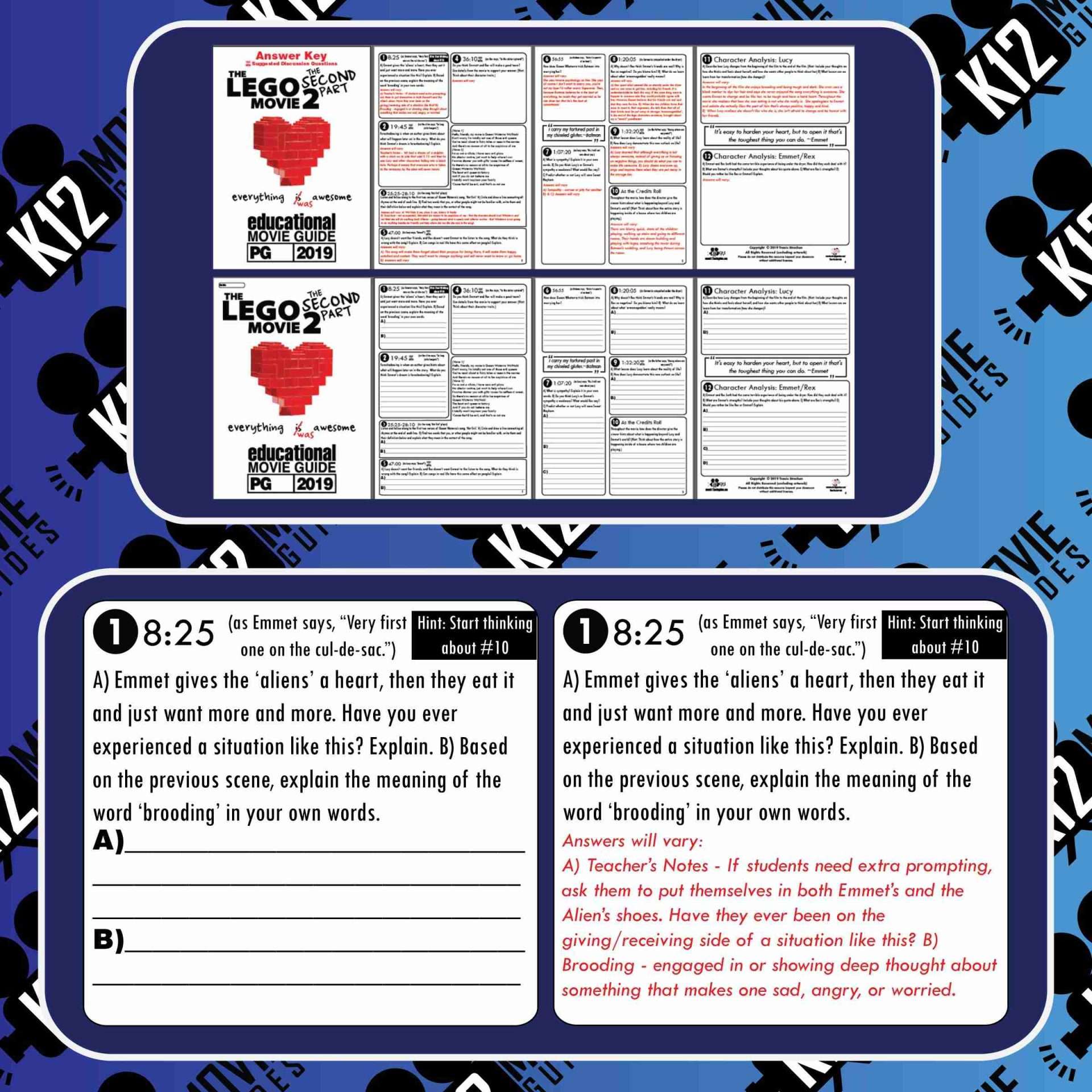 The Lego Movie 2: The Second Part - Guide | Questions | Worksheet (PG - 2019) Free Sample
