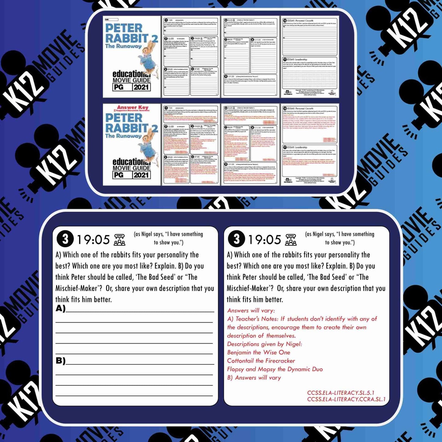 Peter Rabbit 2: The Runaway Movie Guide | Worksheet | Questions (PG - 2021) Sample