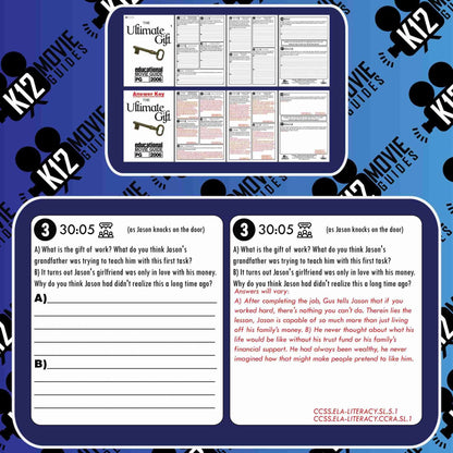 The Ultimate Gift Movie Guide | Questions | Worksheet (PG - 2006) Free Sample