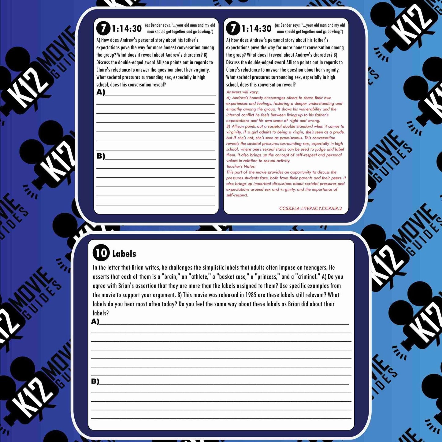 The Breakfast Club Movie Guide | Peer Pressure | Stereotypes | Clique (R - 1985) Sample