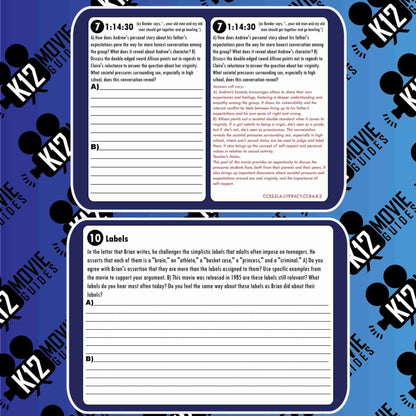 The Breakfast Club Movie Guide | Peer Pressure | Stereotypes | Clique (R - 1985) Sample