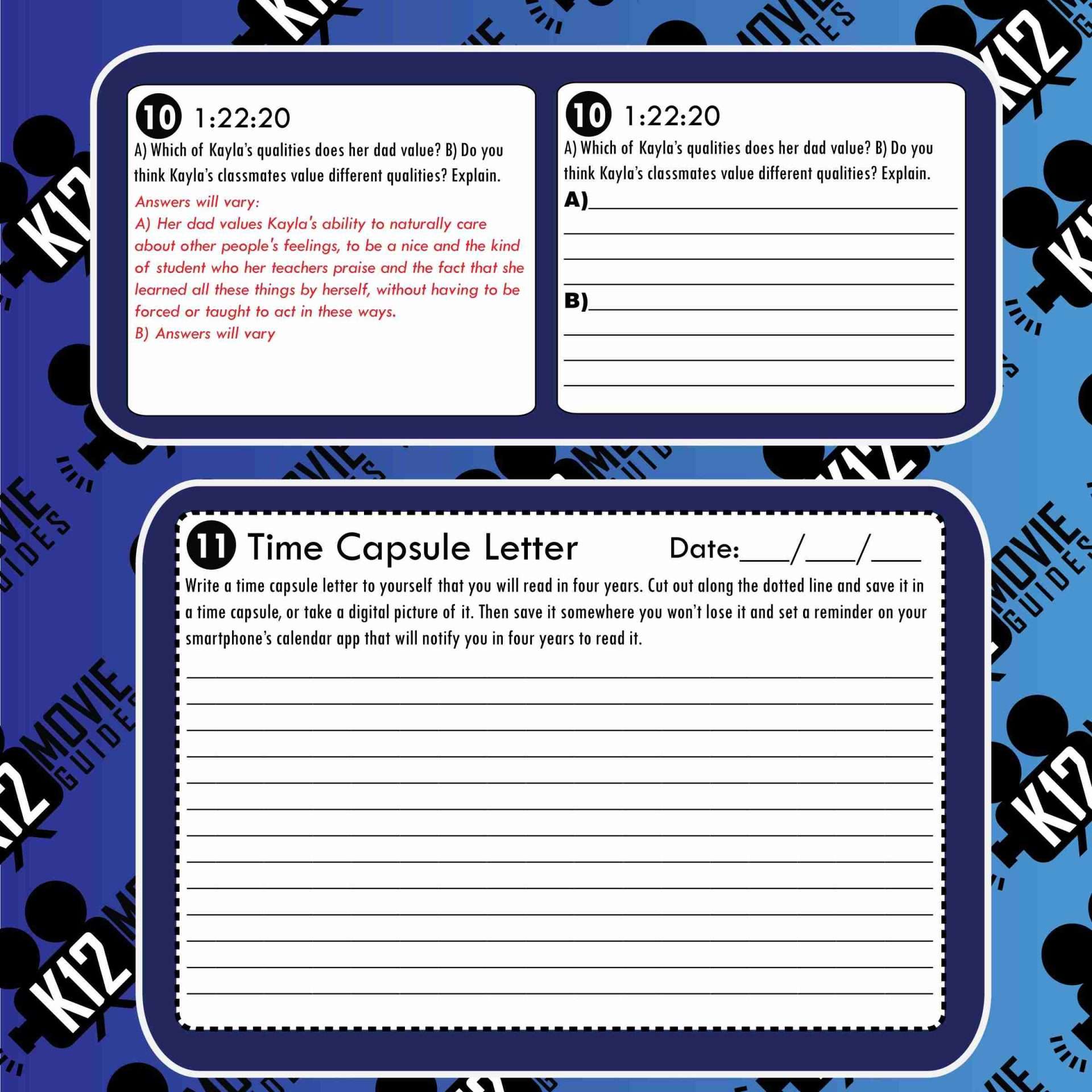Eighth Grade Movie Guide | Questions | Worksheet (R - 2018) Sample