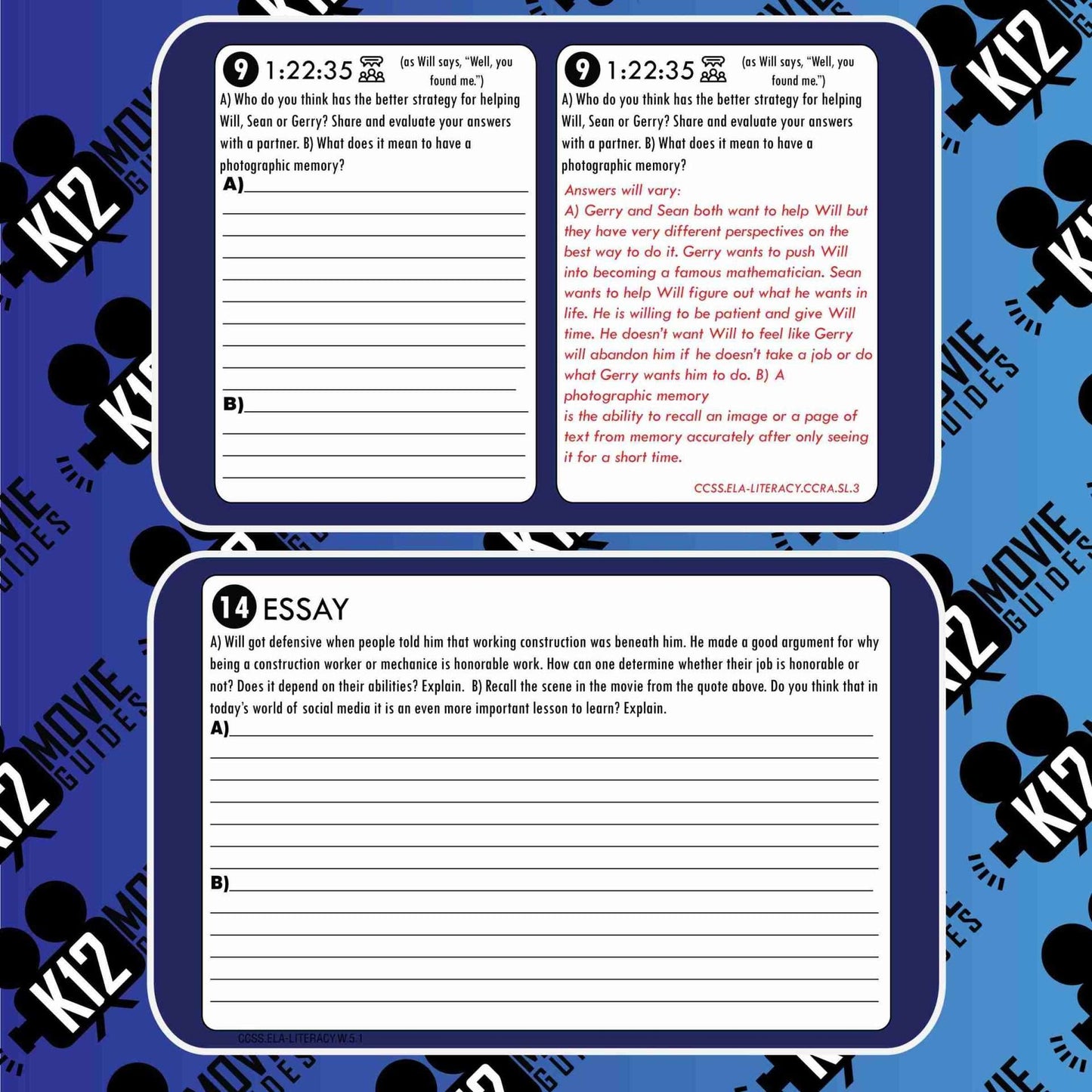 Good Will Hunting Movie Guide | Questions | Worksheet | Answer Key (R - 1997) Free Sample