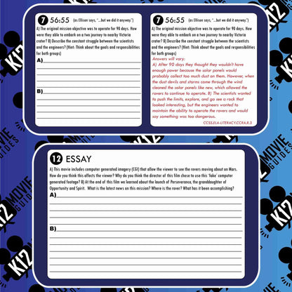 Good Night Oppy Movie Guide | Worksheet | Questions (PG - 2022) Sample