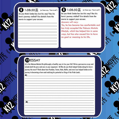 The Lion King *NEW* Movie Guide | Questions | Worksheet (PG - 2019) Free Sample