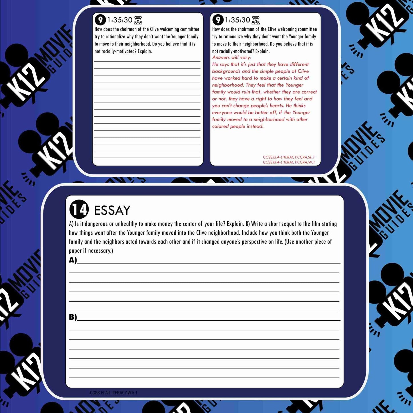 A Raisin in the Sun Movie Guide | Questions | Worksheet | Google (NR - 1961) Free Sample