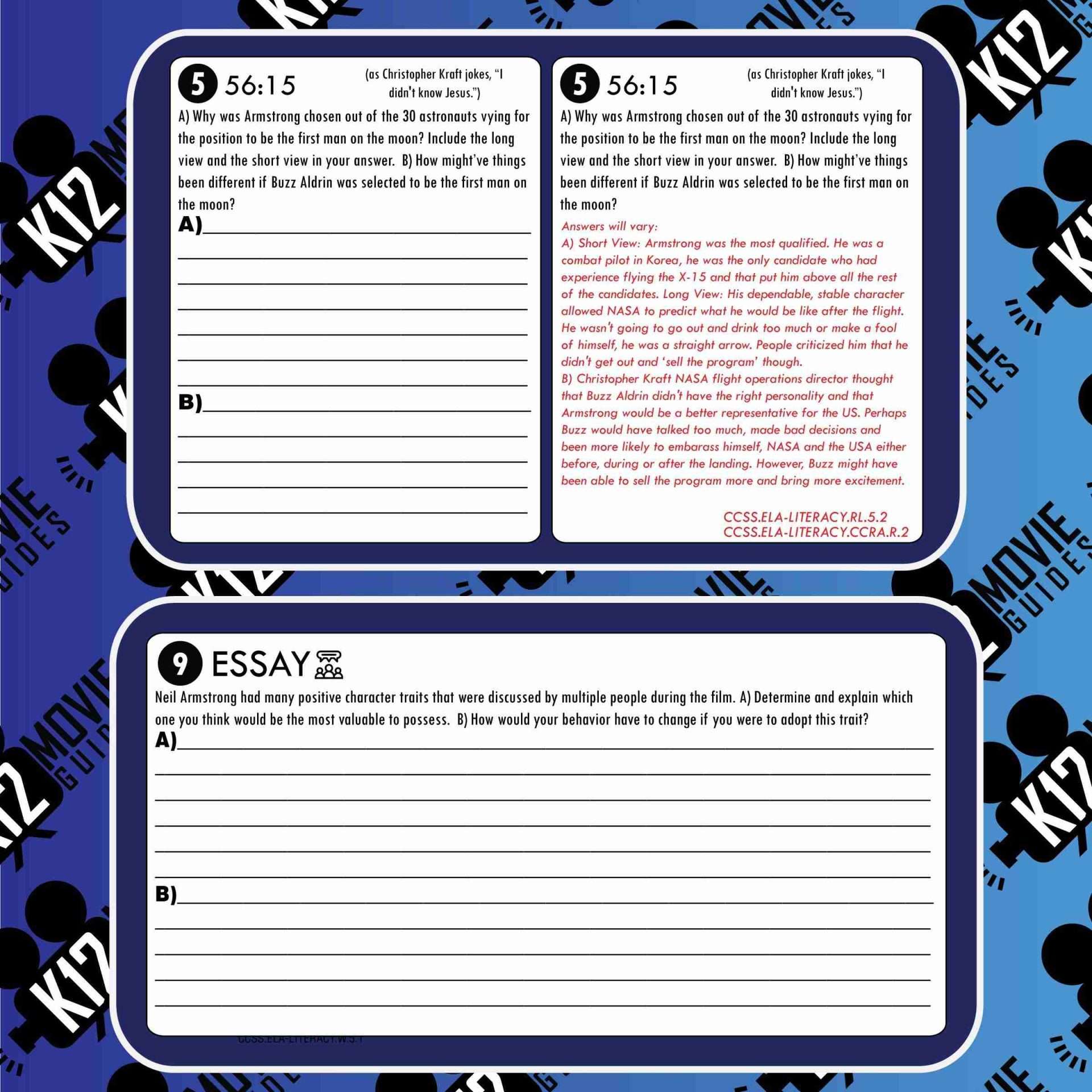 Armstrong Documentary Movie Guide | Questions | Worksheet (NR - 2019) Free Sample