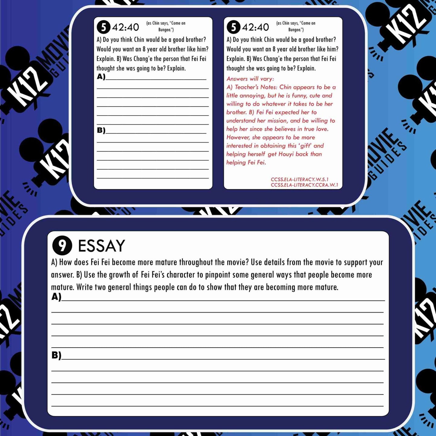 Over the Moon Movie Guide | Worksheet | Questions | Google Classroom (PG - 2020) Free Sample