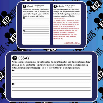 Over the Moon Movie Guide | Worksheet | Questions | Google Classroom (PG - 2020) Free Sample