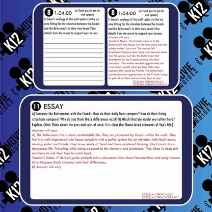 The Croods: A New Age Movie Guide | Worksheet | Questions | Google Classroom (PG - 2020) Sample