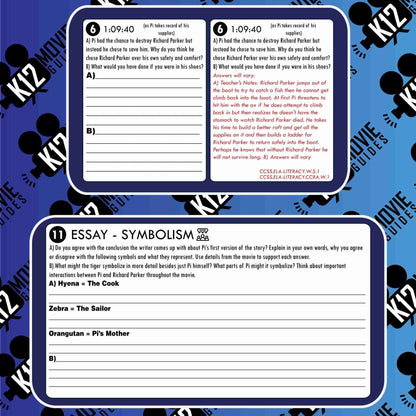 Life of Pi Movie Guide | Worksheet | Google Slides (PG - 2012) Sample
