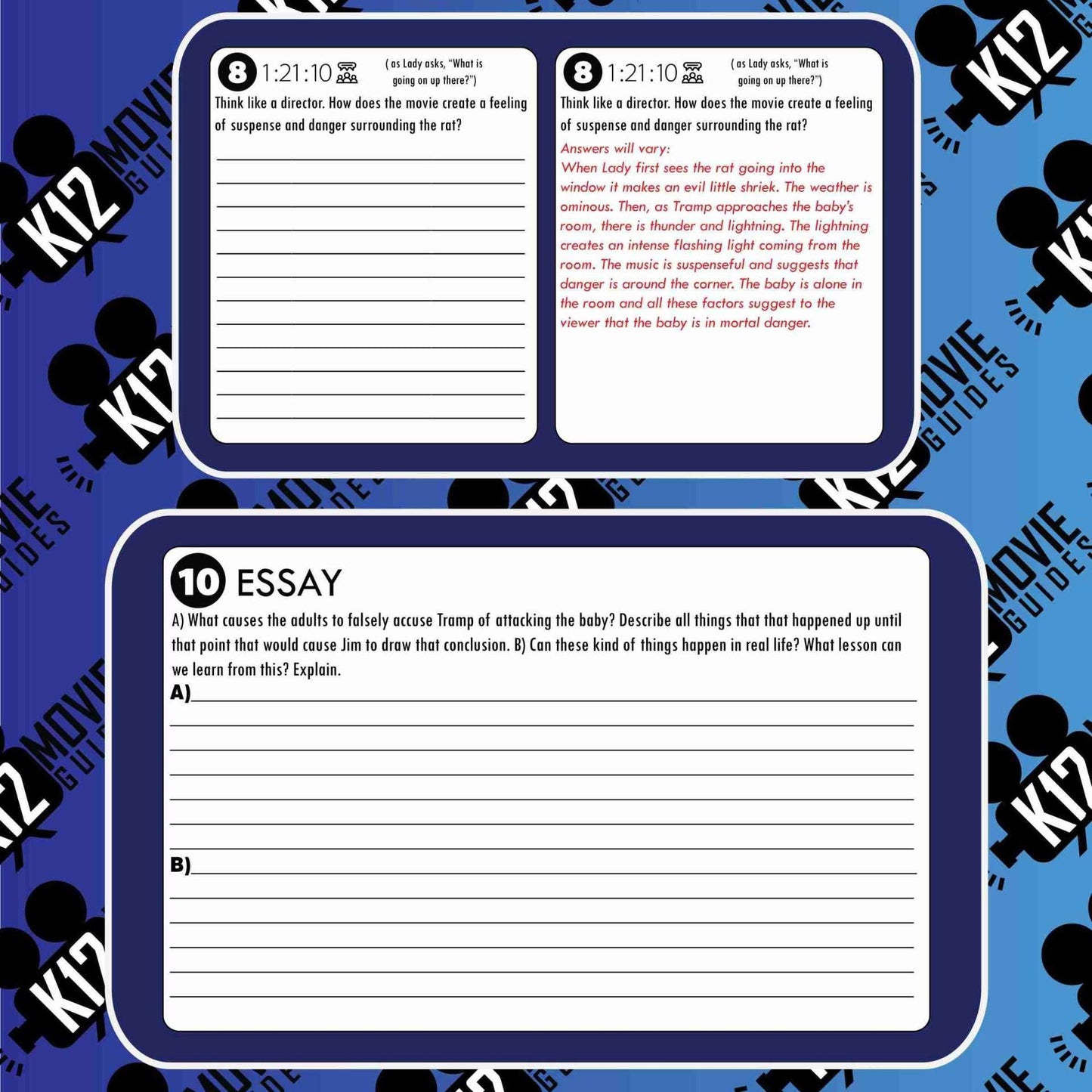 Lady and the Tramp Movie Guide | Questions | Worksheet (PG - 2019) Free Sample
