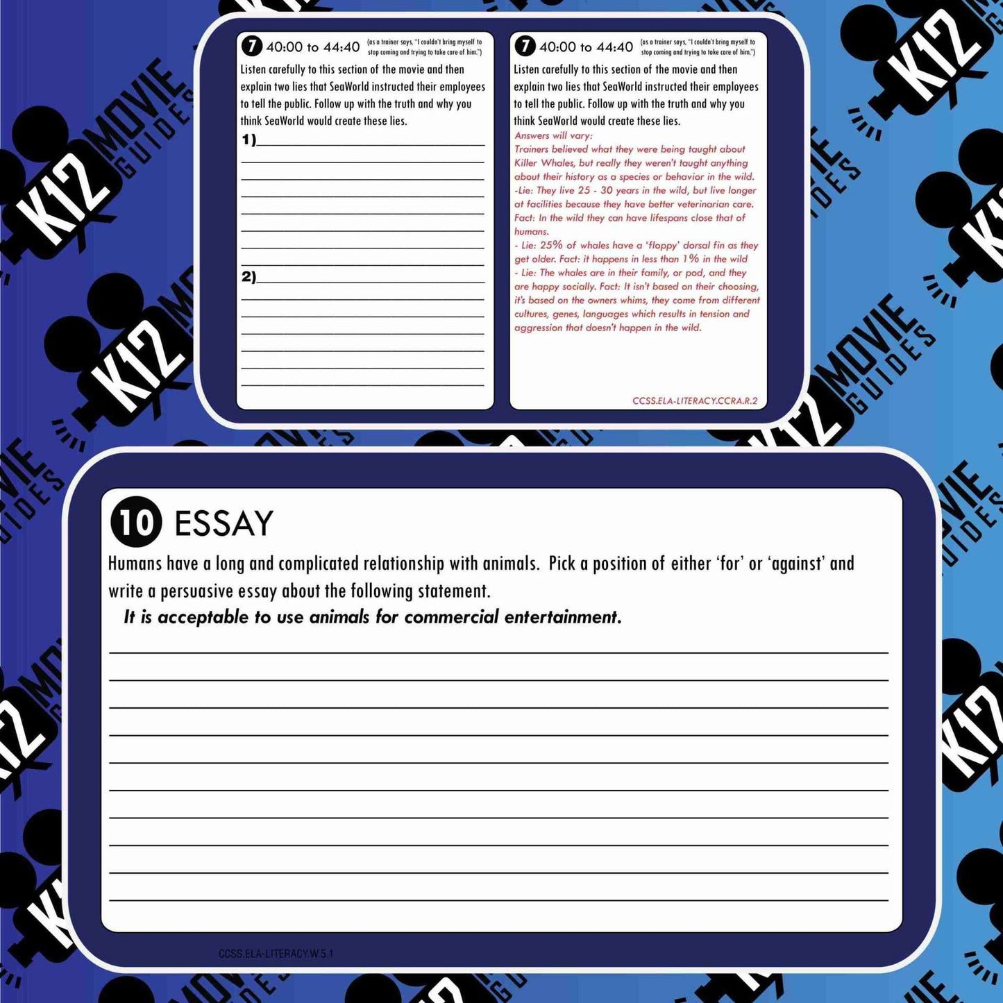 Blackfish Movie Guide | Worksheet | Questions | Google Form (PG13 - 2013) Sample
