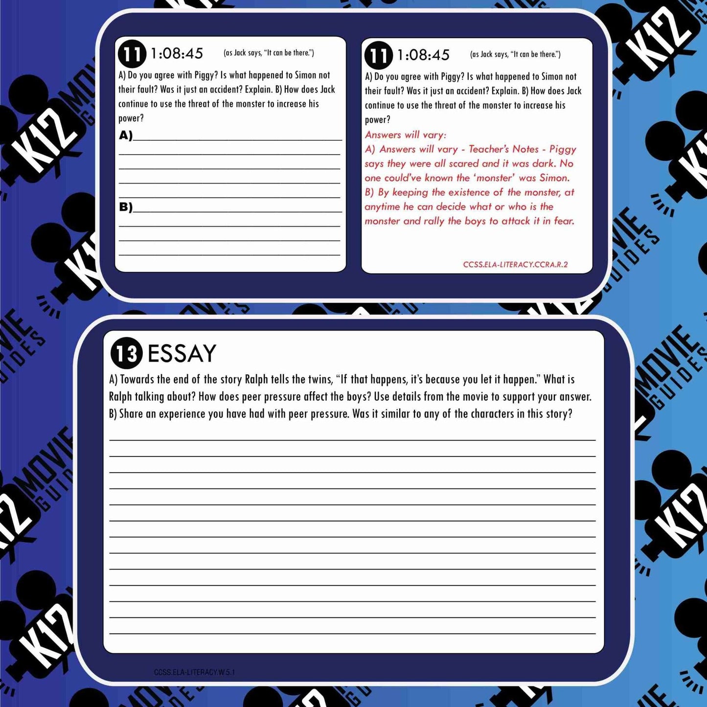 Lord of the Flies Movie Guide | Questions | Worksheet (R - 1990) Free Sample