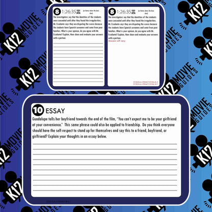 Stand and Deliver Movie Viewing Guide | Worksheet | Google Form (PG - 1988) Free Sample