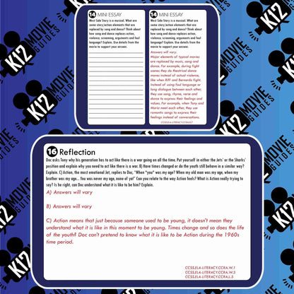 West Side Story Movie Guide | Questions | Worksheet (NR - 1961) Free Questions
