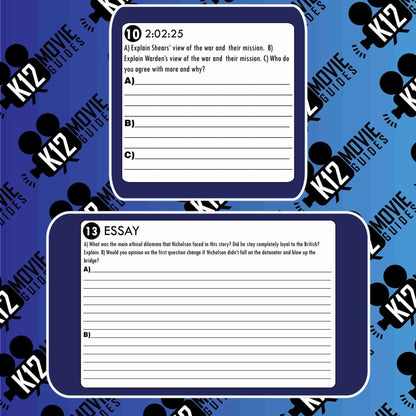 The Bridge on the River Kwai Movie Guide | Questions | Worksheet (PG - 1957) Sample