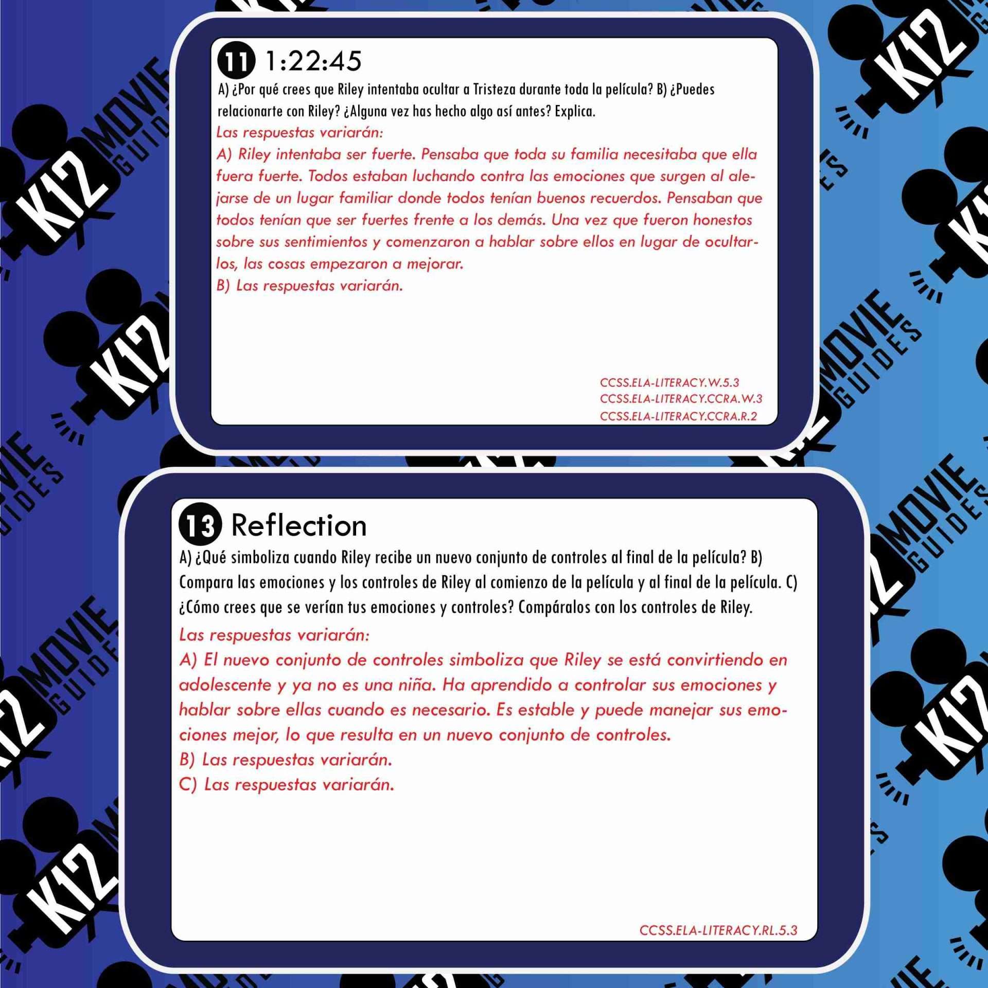 Inside Out Movie Guide in Spanish | Español | Inteligencia Emocional (PG - 2015) Sample