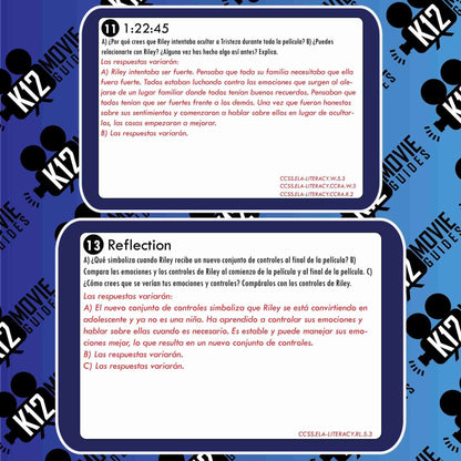 Inside Out Movie Guide in Spanish | Español | Inteligencia Emocional (PG - 2015) Sample